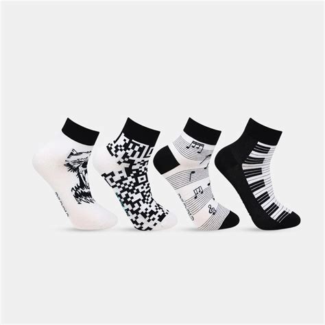 Men's Ankle Length Fashion Casual Socks- Pack Of 4 – BONJOUR