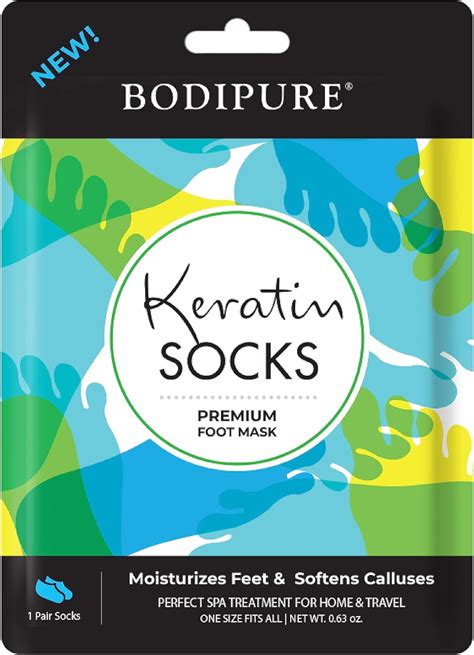 Amazon.com: Bodipure Premium Keratin Foot Mask Socks | at Home Spa ...