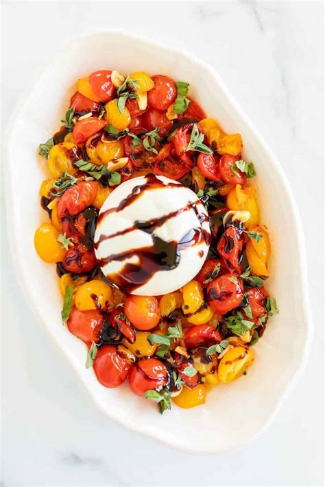 Incredible Baked Burrata Appetizer Recipe | Julie Blanner