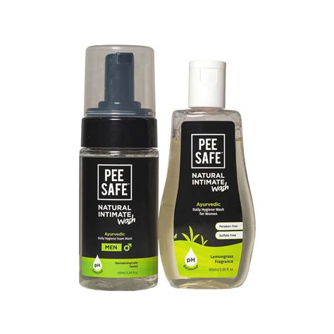 Buy PEE SAFE NATURAL INTIMATE WASH FOR MEN (100 ML) AND WOMEN (105 ML ...
