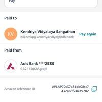 HDFC Bank — Kv school fees payment