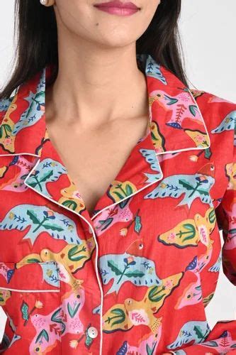 Women's Cotton Pajama Set - Beautiful Printed Cotton Fabric Pajama ...