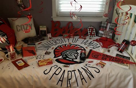 University of Tampa Acceptance Bed Decor Ideas