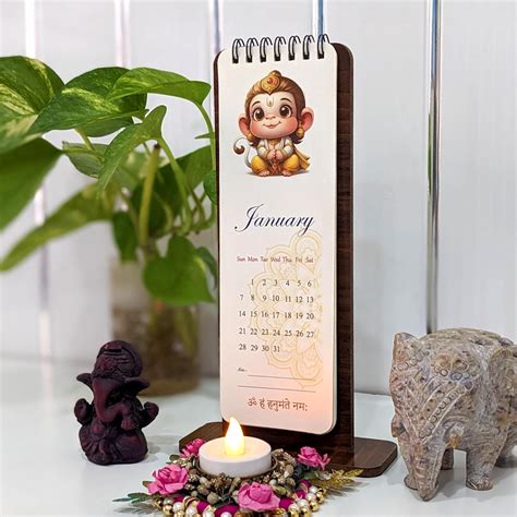 Desk Calendar 2024 | Cute Indian Baby Gods Illustrations | Home and ...