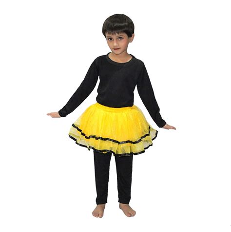 Kaku Fancy Dresses Tu Tu Skirt Costume -Yellow, 7-8 Years, For Girls ...