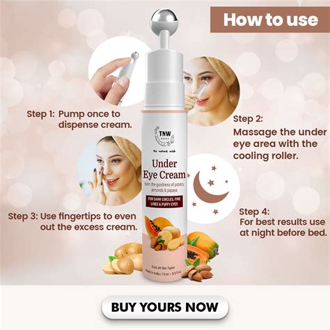 Buy TNW The Natural Wash Under Eye Cream Roll On to Reduce Dark Circles ...