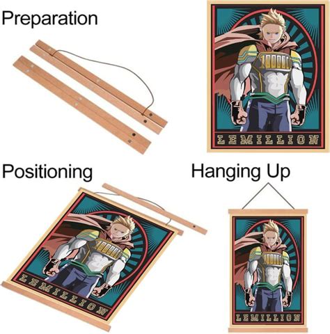 Buy XunKe My Hero Academia Poster Scroll My Hero Poster Anime Canvas ...