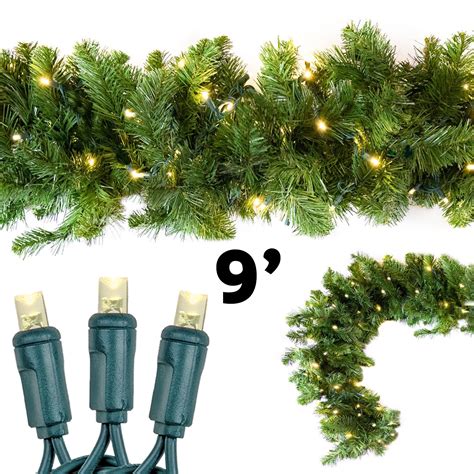 9' Deluxe Lighted Colorado Pine Garland - Novelty Lights, IncNovelty ...