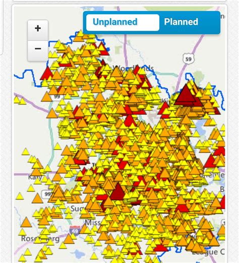 Centerpoint Energy Service Area Map