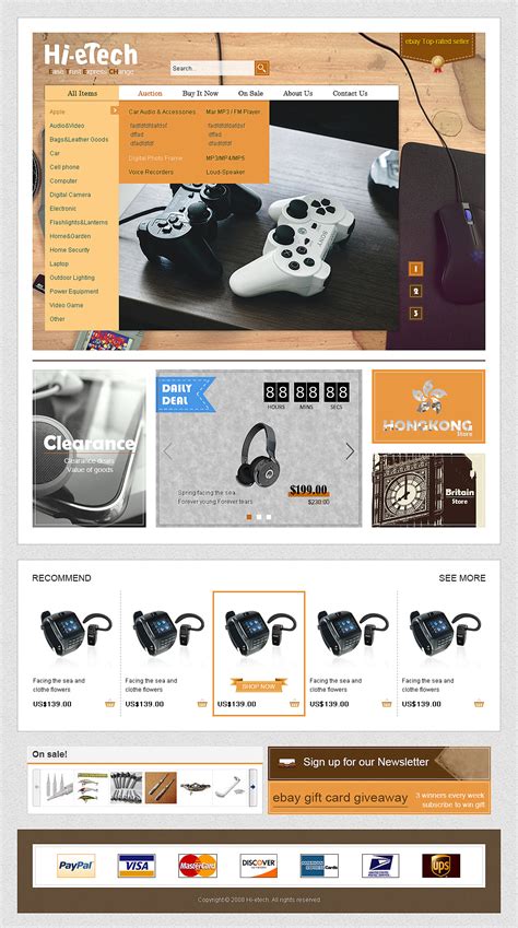 ebay店铺模板设计整理|网页|电商|Shall - 原创作品 - 站酷 (ZCOOL)
