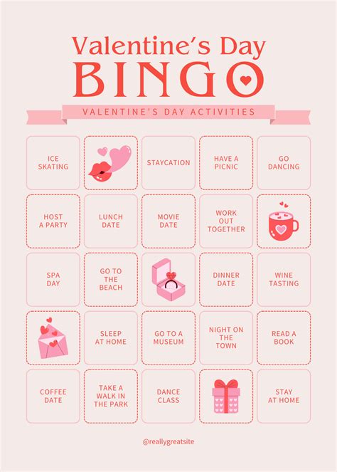 Valentine's Day Bingo Printable