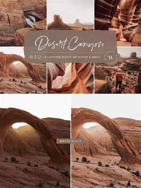 Desert Canyon Lightroom Presets by Wilde Presets, Mobile Presets ...