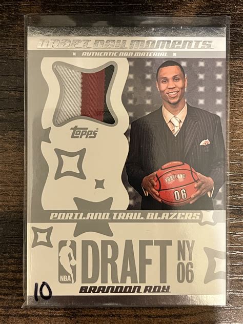 Brandon Roy 2006 Topps Big Game #DDMP-BR Draft Day Moments Patches /25 ...