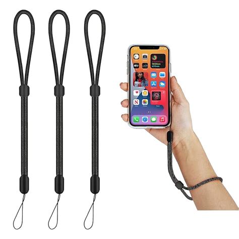 3 PCS Wrist Strap Lanyards, Adjustable Keychain Strings for Phones ...