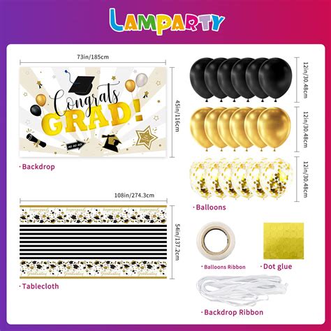 Buy 2022 Graduation Party Supplies Congrats Grad Backdrop Banner ...