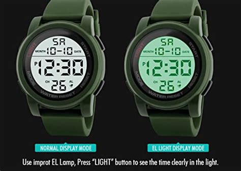 Shocknshop LED Digital Sports Multi Functional Black Dial Watch for ...