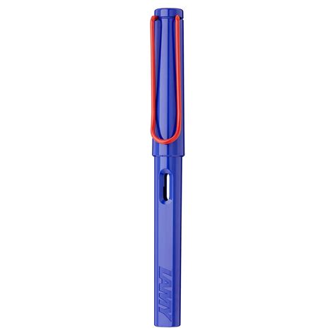 Lamy 014 Safari Blue/Red Fountain Pen (Special Edition)