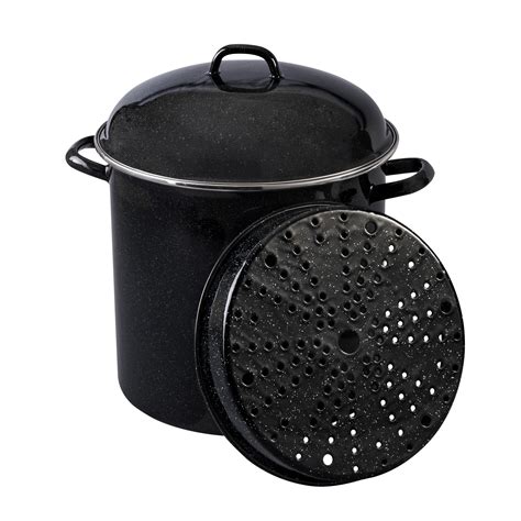 Granite Ware 15 QT. Heavy Gauge Seafood/Tamale Steamer Pot with Lid ...