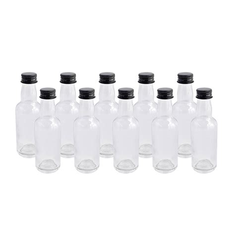 Clear Mini Glass Bottles 50ml 10 Pack | Hobbycraft