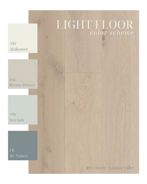 Light Floor Color Scheme | Floor colors, Paint colors for home, House ...