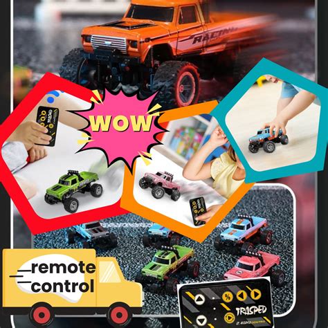 Mini Rc Monster Truck, 2025 New Mini Rc Monster Truck 1/64, Rc Semi ...