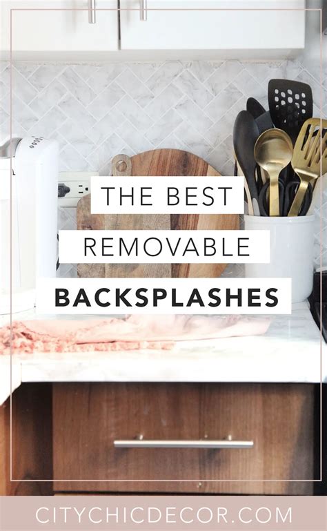 Best Peel & Stick Backsplashes - City Chic Decor