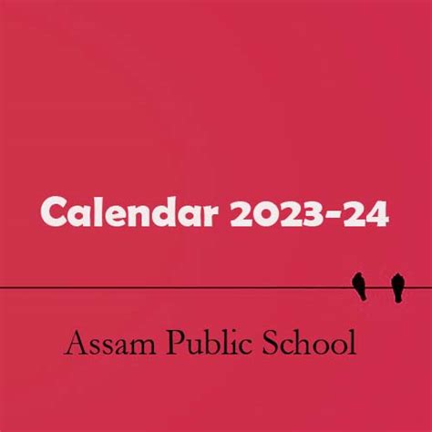 APS Calendar - Assam Public School