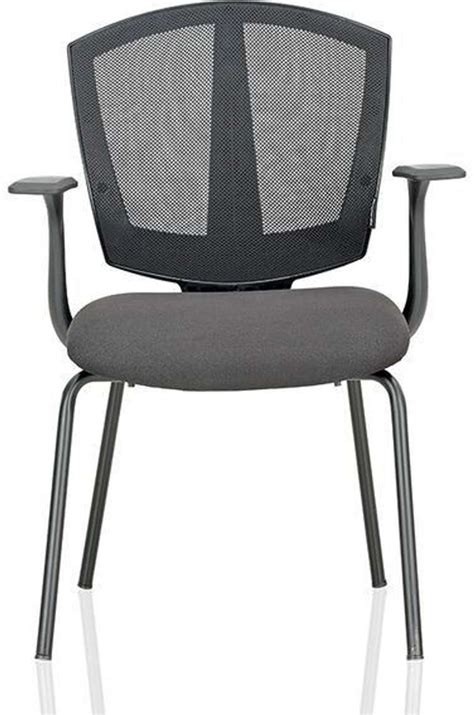 Featherlite Smart Mesh With Arms Visitor Fabric Office Arm Chair Price ...