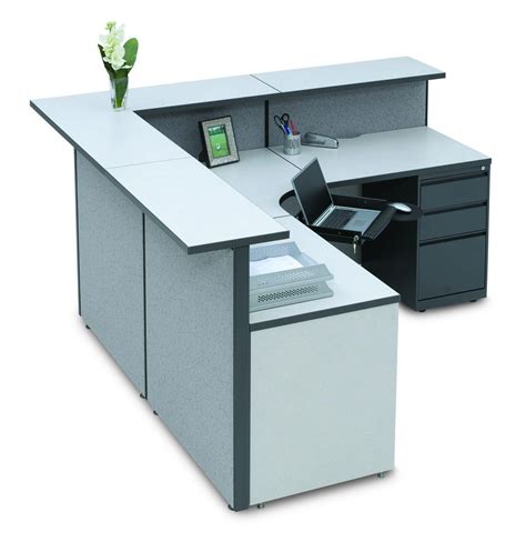 L Shaped Receptionist Desk L Shaped Reception Desk With Glass