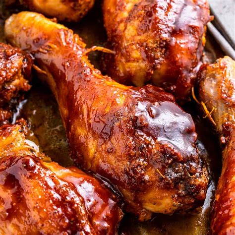 Baked BBQ Chicken Drumsticks - Delicious Little Bites