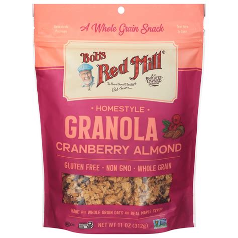 Bob's Red Mill Granola Homestyle Cranberry Almond 11 oz (Pack Of 6 ...