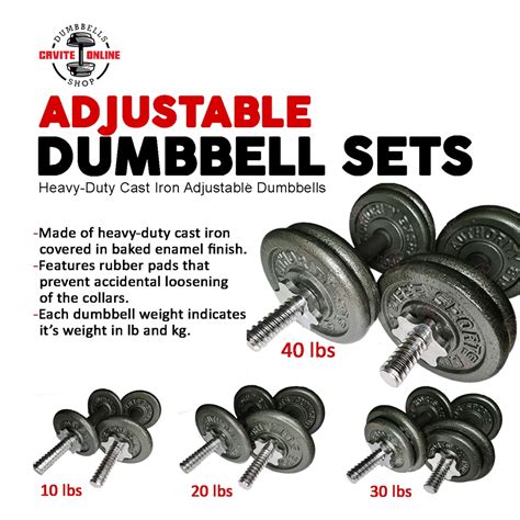 Dumbbell Barbell set 10/20/30/40/50 LBS Full Body Work Out Home Gym ...