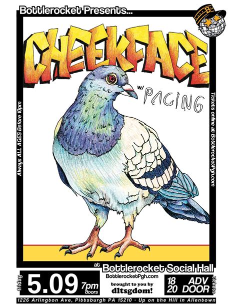 SOLD OUT: Cheekface w/ Pacing at Bottlerocket Social Hall, Bottlerocket ...