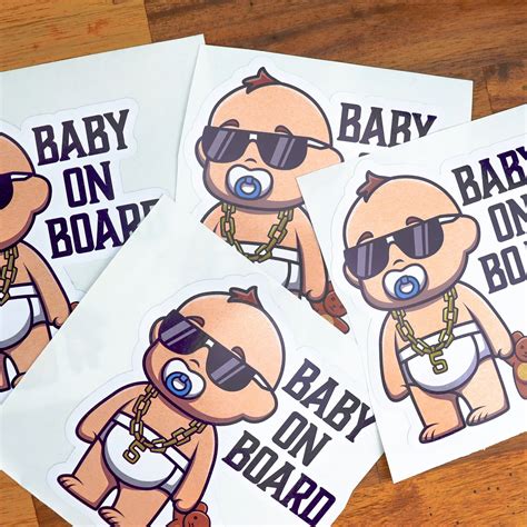Cool Baby On Board Sticker - CustomKings