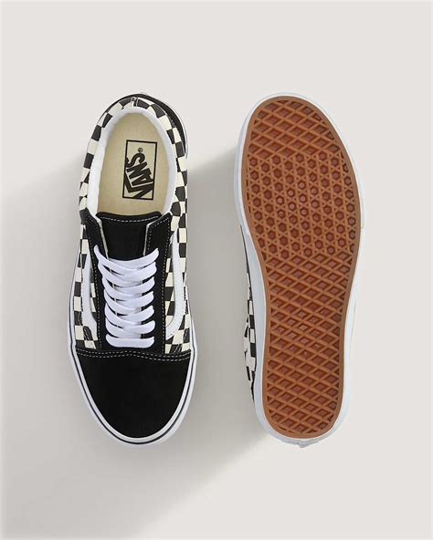 Primary Check Old Skool Schuhe in Schwarz/Weiß| Vans DE