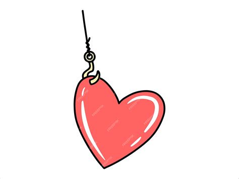 Fishing Hook Heart Clipart