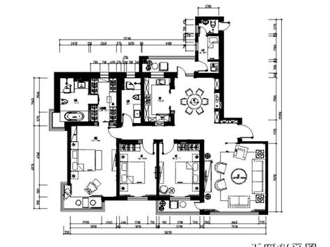 [大连]超详细的三居室精装修设计施工图-住宅装修-筑龙室内设计论坛