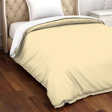 Buy SPACES Hygro Yellow Solid Cotton Single Duvet Cover - 152x223cm ...