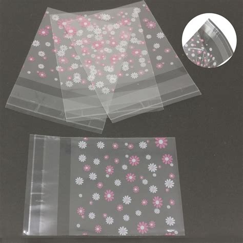 Buy Bopp Adhesive Self Seal Covers Designer Pouches Flower Printed ...