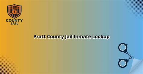 Pratt County Jail Inmate Lookup