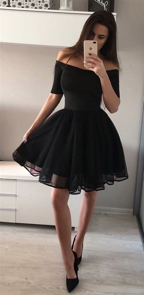 black hoco dresses