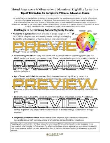 Image result for ASD Observation Example