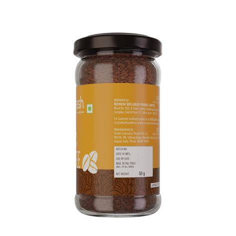 Refresh Saffron Instant Coffee 50g: Premium Freeze-Dried