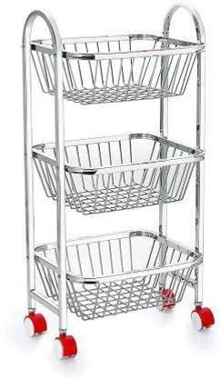 Amazing Stainless Steel 3 Layer Onion Potato Stand for Kitchen Fruit ...