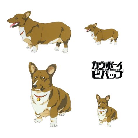 Download Ein the Welsh Corgi from Cowboy Bebop Wallpaper | Wallpapers.com