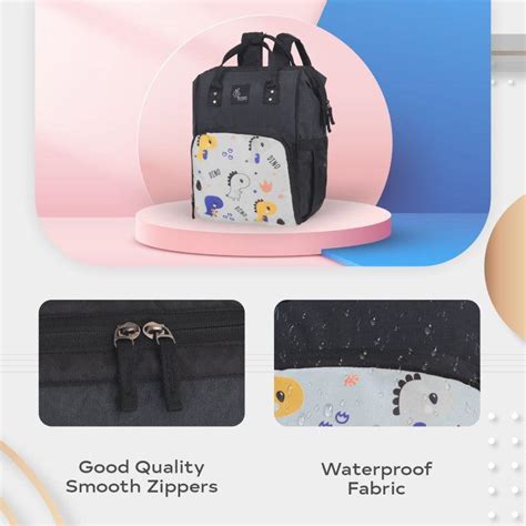 Caramello Dino Diaper Bag for Mother, Multipurpose And Water Resistant