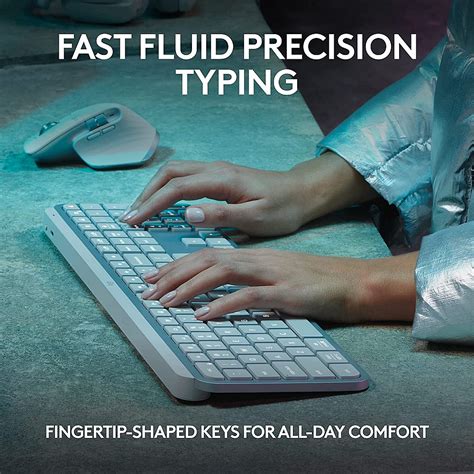 Logitech MX Keys S (Pale Grey) Full-Size Wireless Keyboard Best Price ...