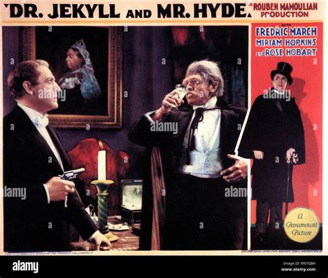 FREDRIC MARCH POSTER, DR. JEKYLL AND MR. HYDE, 1931 Stock Photo - Alamy
