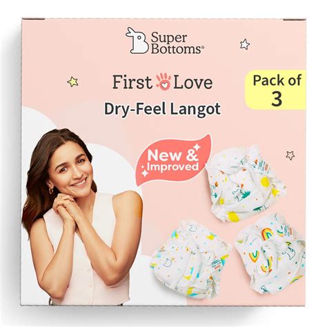 Buy superbottoms DryFeel Baby Langot 0-6 Months l Organic Cotton Modern ...