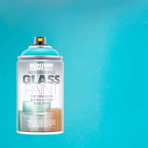 Montana Cans GLASS EFFECT Matte Teal Frosted Glass Spray Paint (NET WT ...